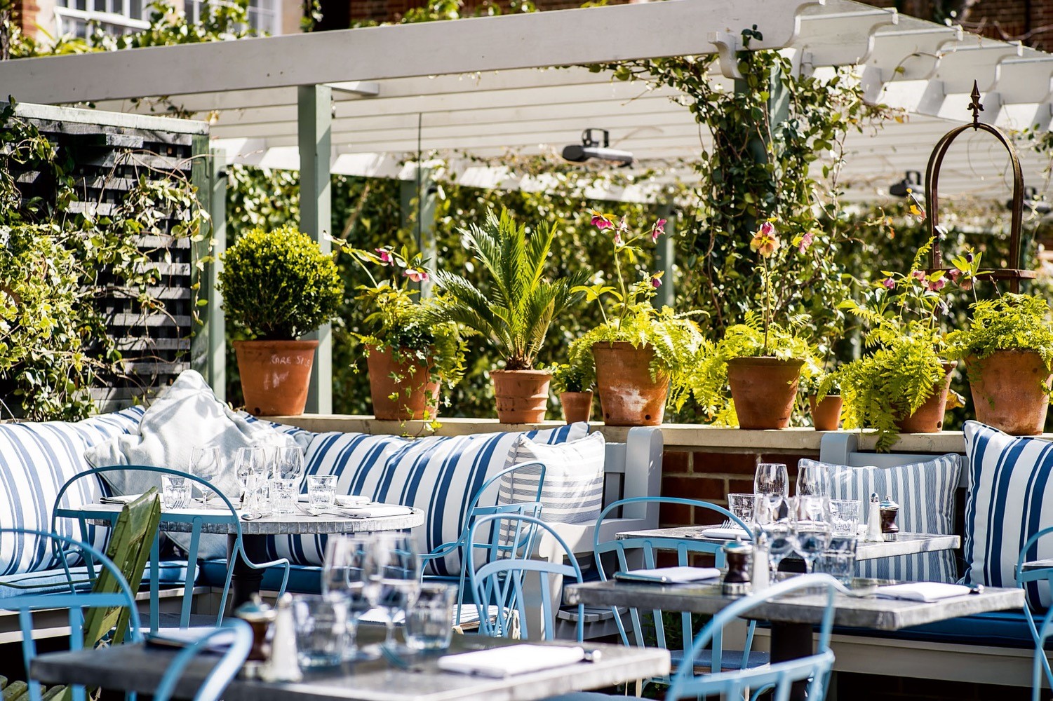 A table at The Ivy
