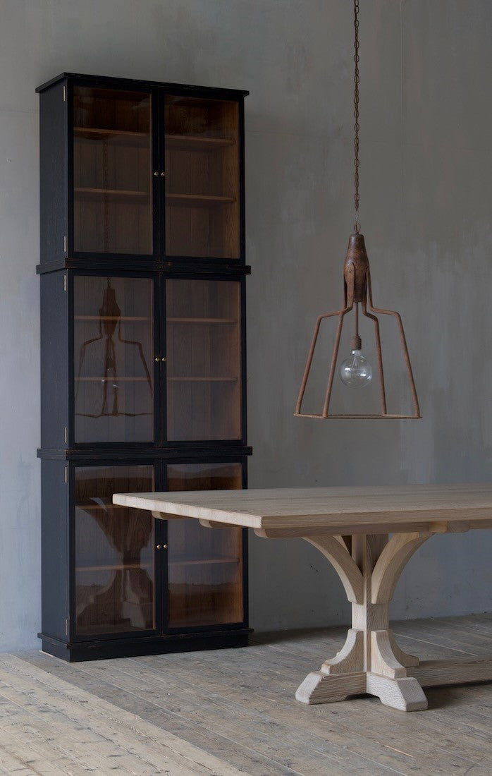 A large wrought iron lantern