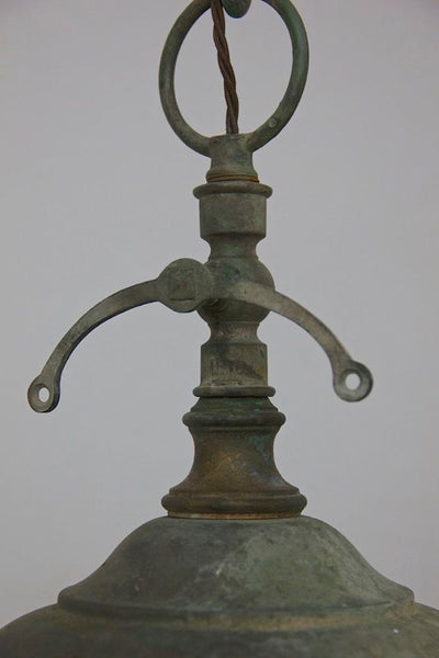 A pair of C19th Italian globe lanterns