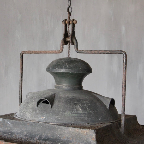 Large copper and iron lantern