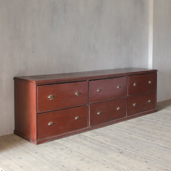 A large haberdashery chest