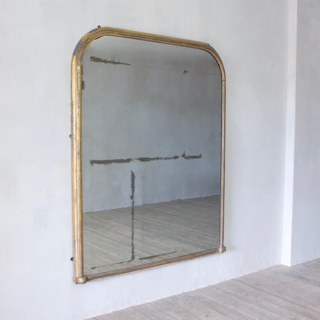 Very large Giltwood overmantle mirror