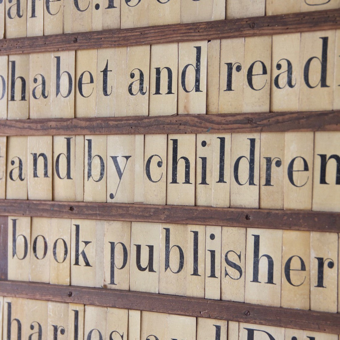Early 20th century alphabet reading stand