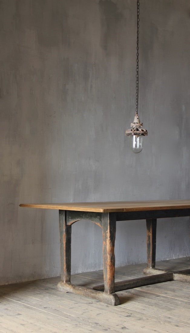 A large 19th century English refectory table