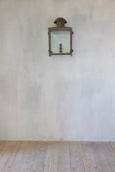 A copper LMS wall lantern