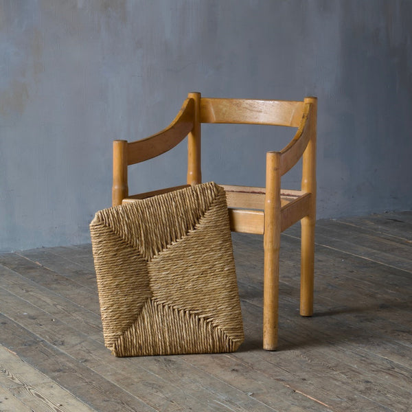 A set of eight Carimate armchairs