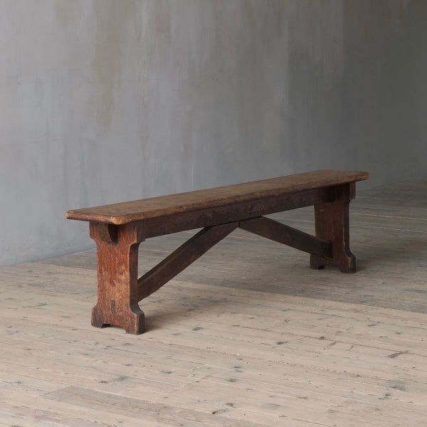 A pair of oak benches