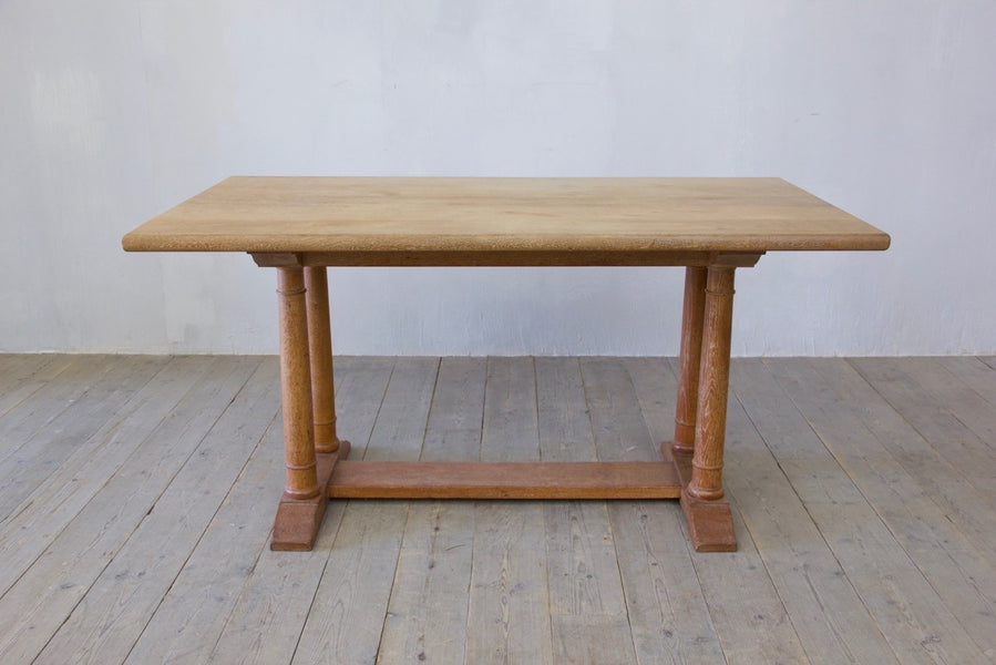 A Heal & Sons oak dining table c.1922