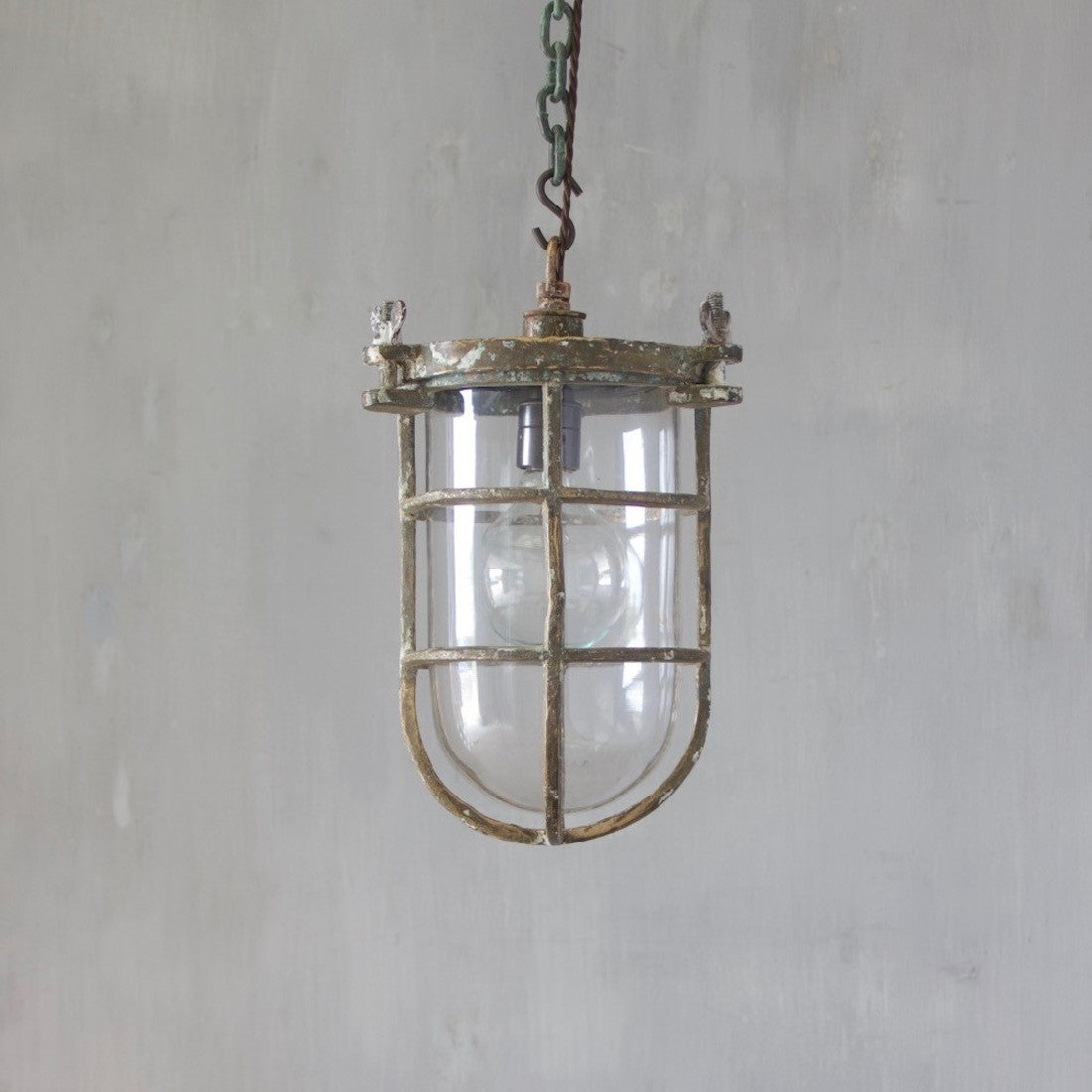 A brass ship's light