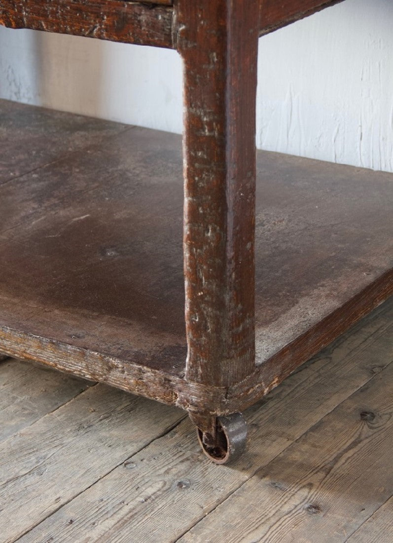 A 19th century baker's table
