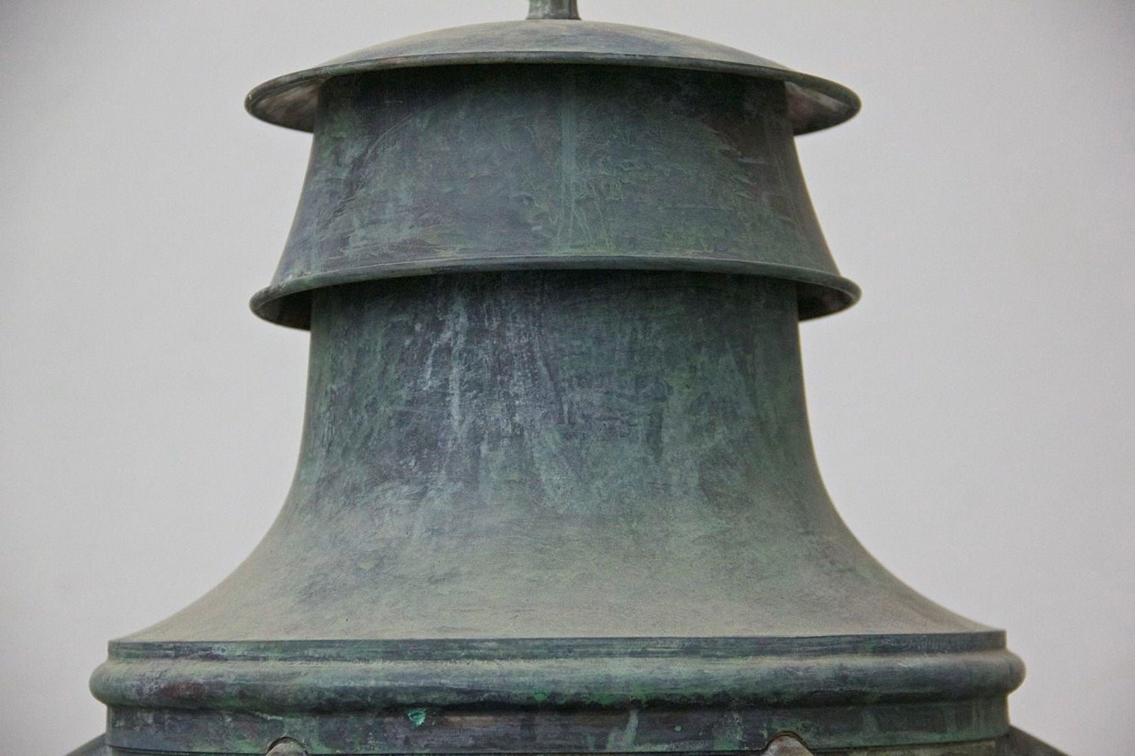 A pair of 1930s copper lanterns