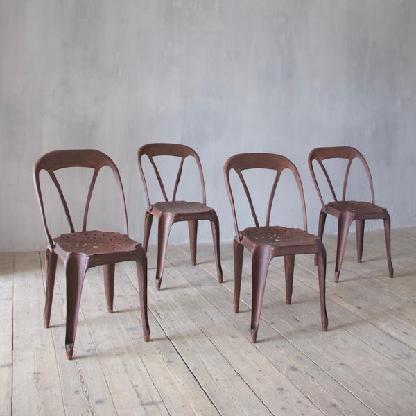 A set of four Fibrocit chairs