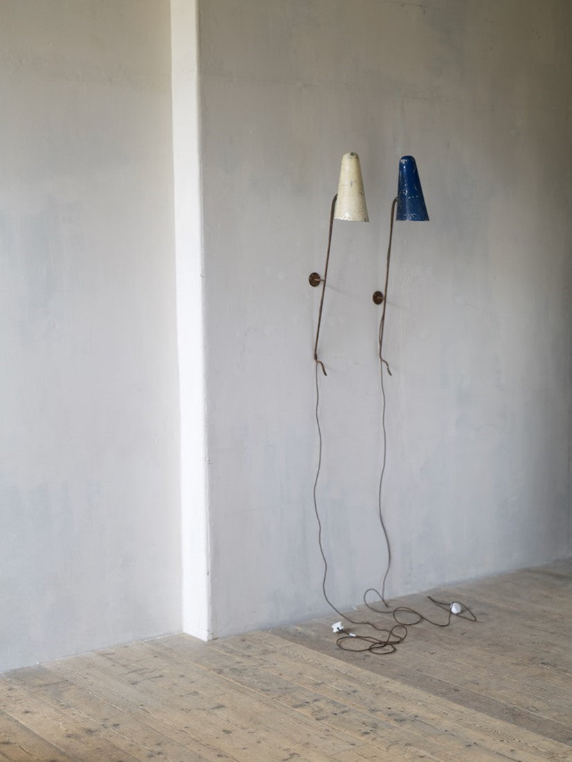 Two 1950s wall lights