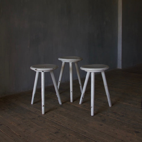 Three 1930's stools