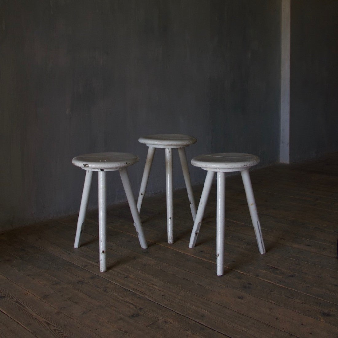 Three 1930's stools