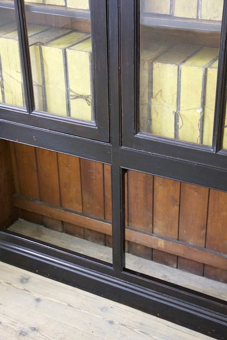 A C19th ebonised cabinet