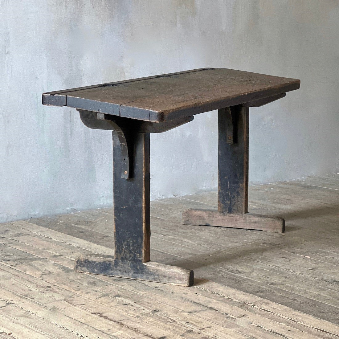 A primitive school desk