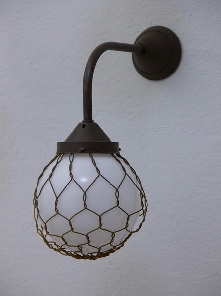 6 opaline wall lights