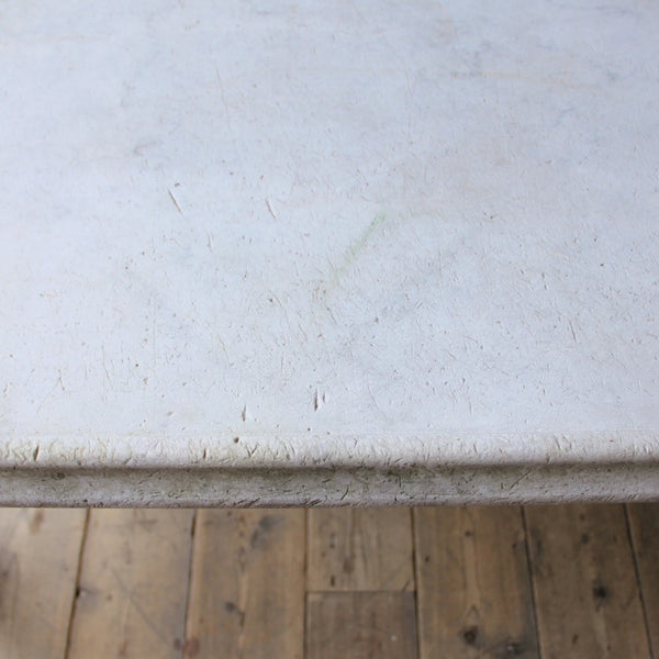 A 19th century creamery table