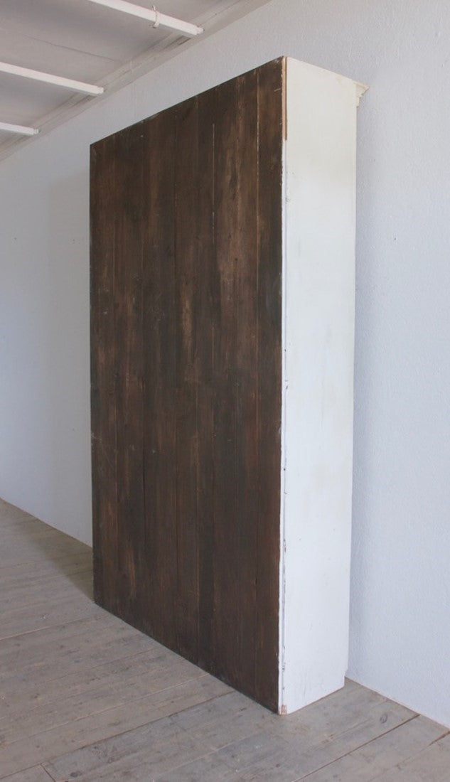 A pair of C18th cupboards