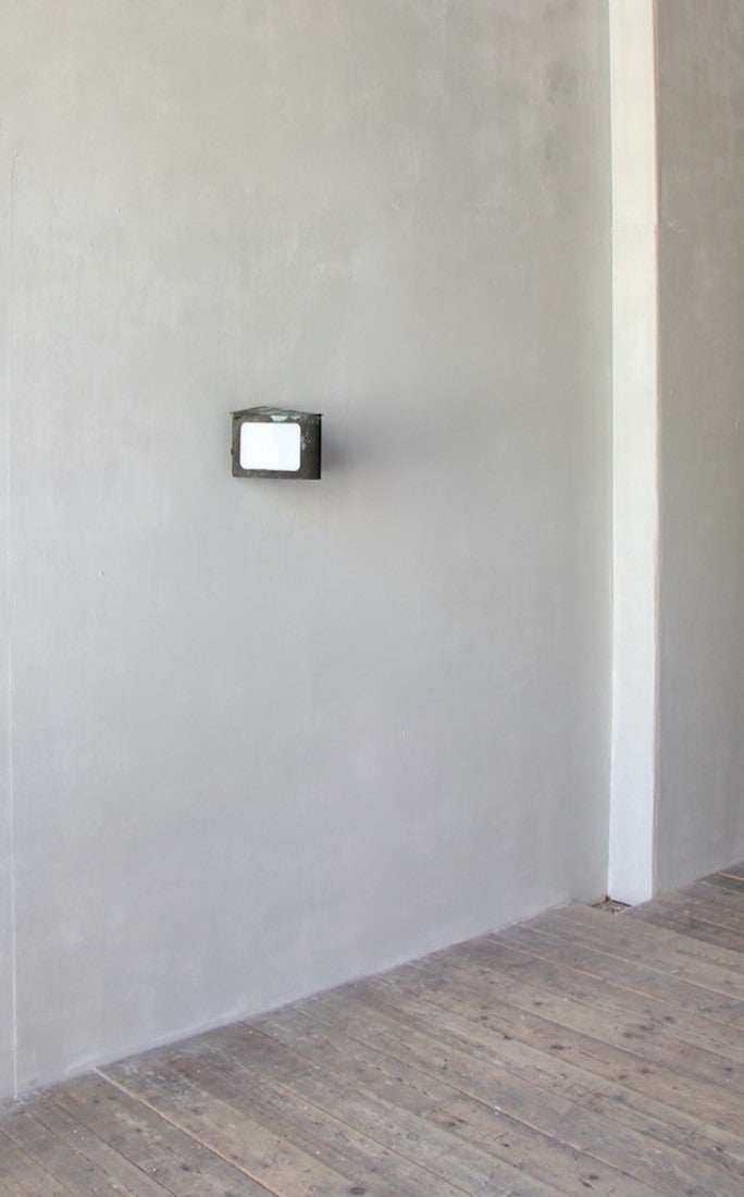 A 1930s overdoor wall lantern