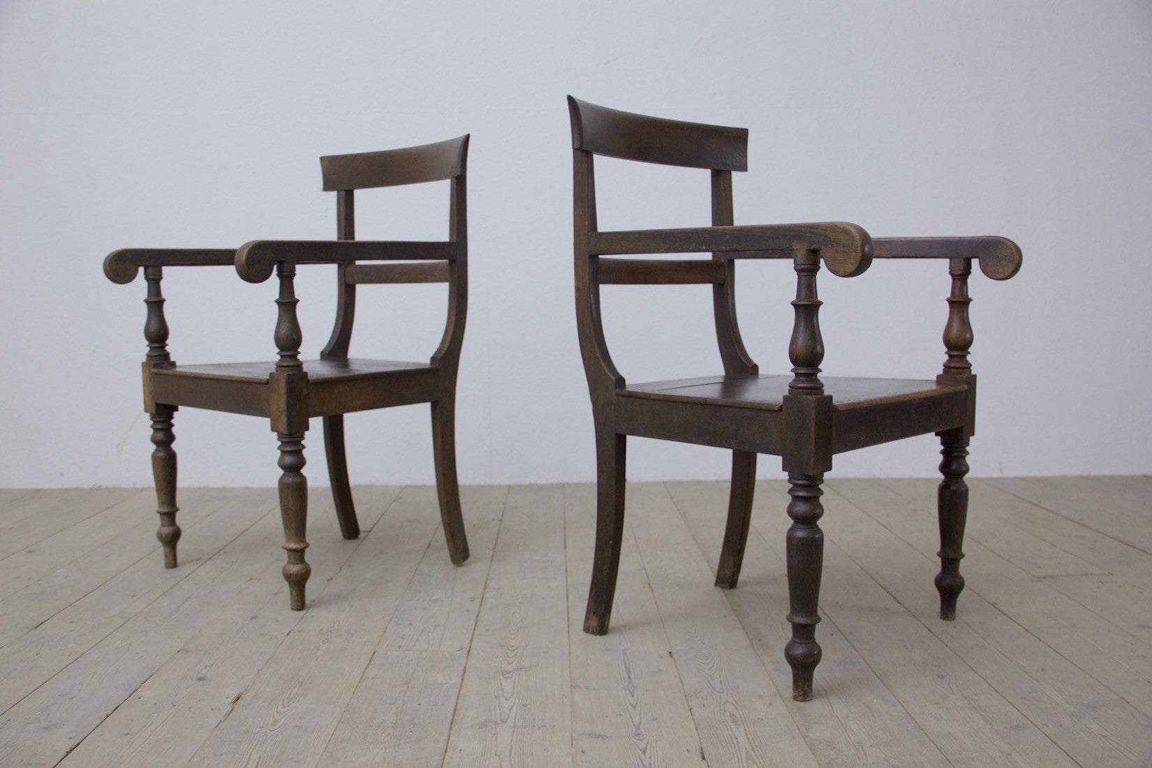 A pair of Georgian 'verandah' chairs