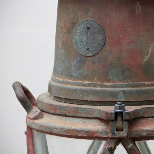 A bronze Buoy lantern