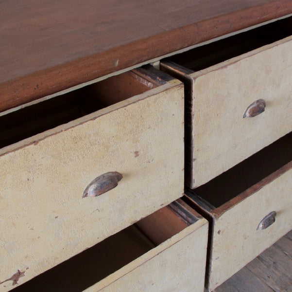A 19th century haberdashery counter