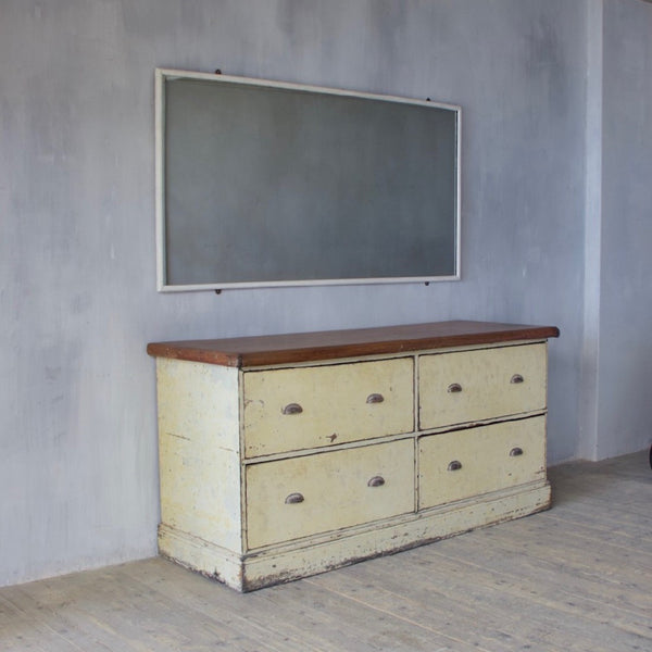 An early 20th century shop mirror