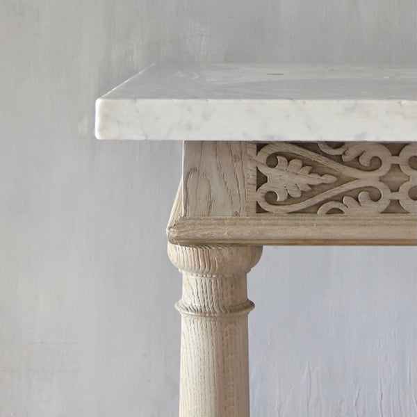 A bespoke hall table