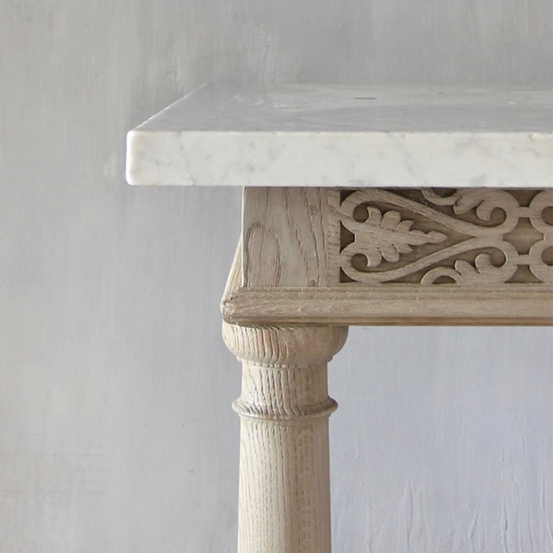 A bespoke hall table