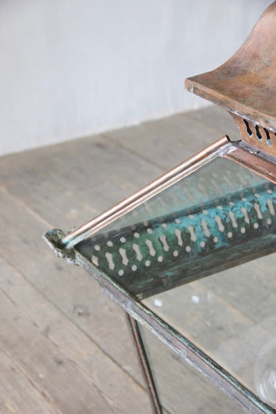 A large Victorian copper lantern