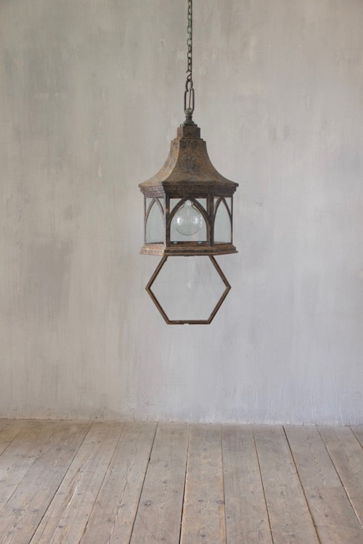 A Gothic tole lantern