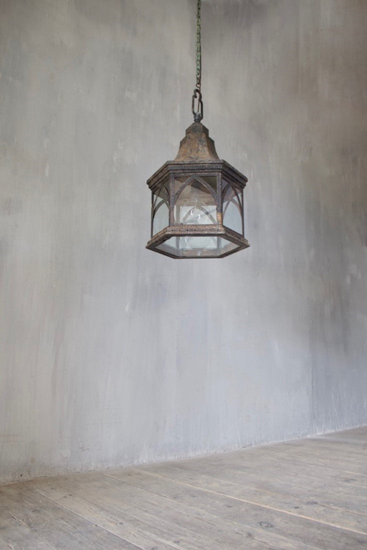 A Gothic tole lantern