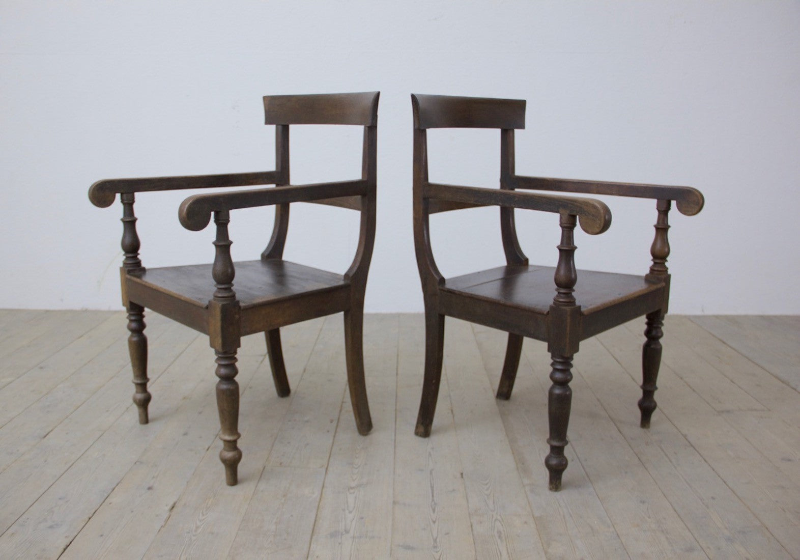 A pair of Georgian 'verandah' chairs