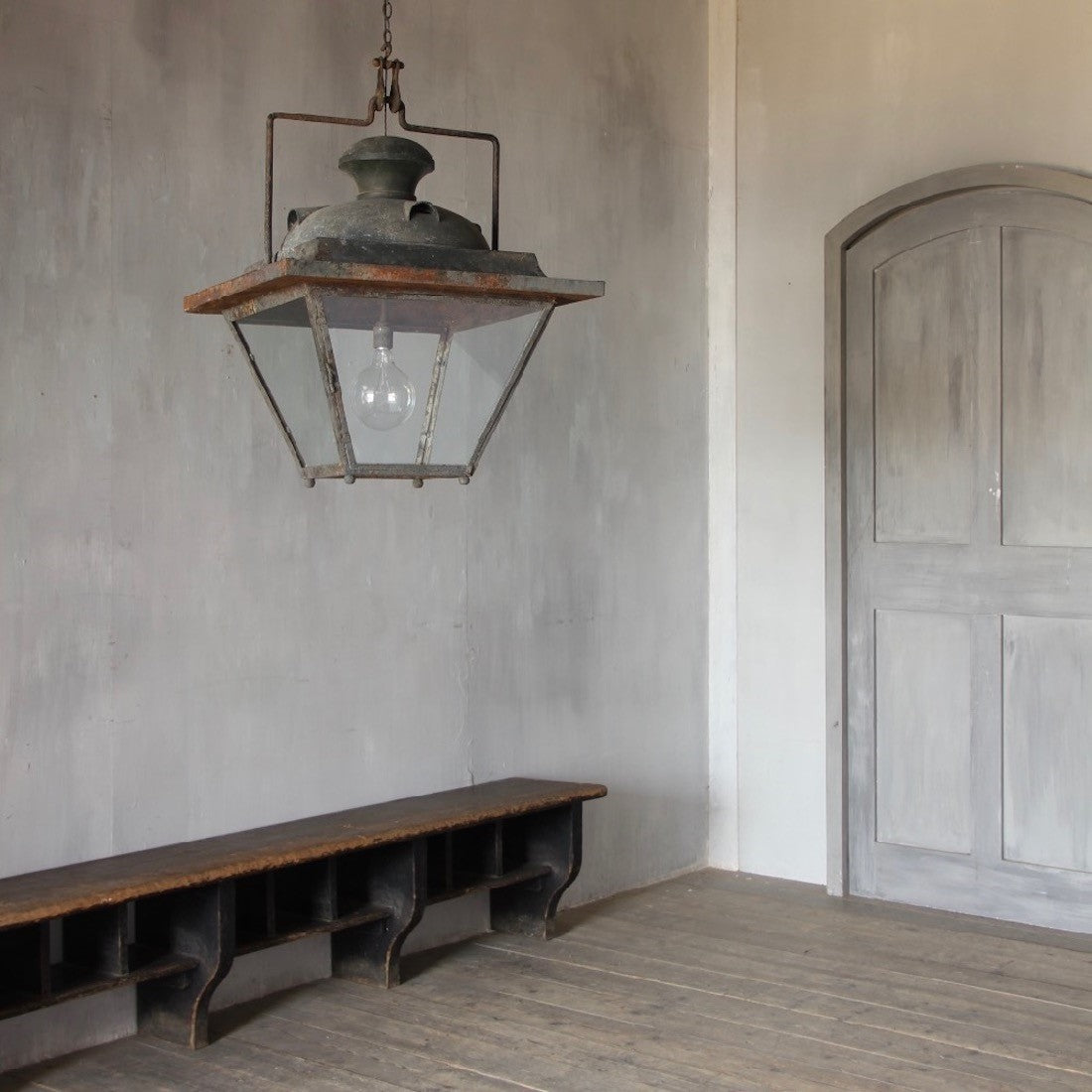 Large copper and iron lantern