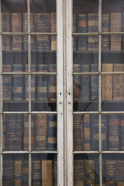 A C19th glazed library bookcase. England c1840