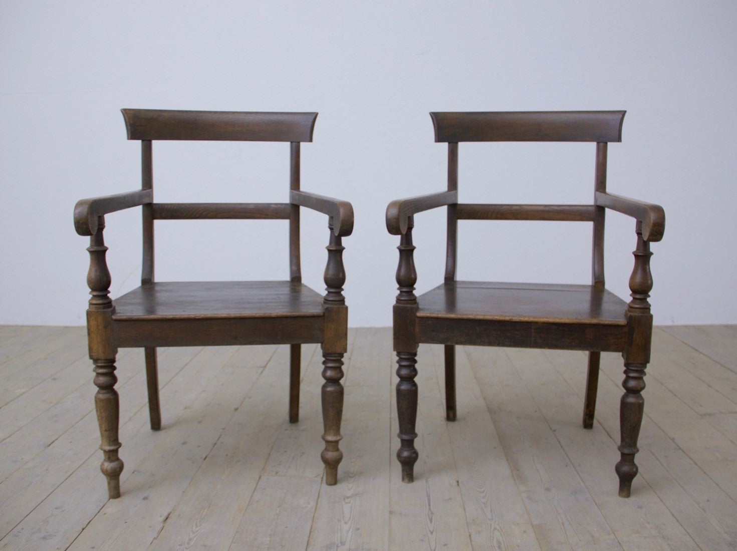 A pair of Georgian 'verandah' chairs