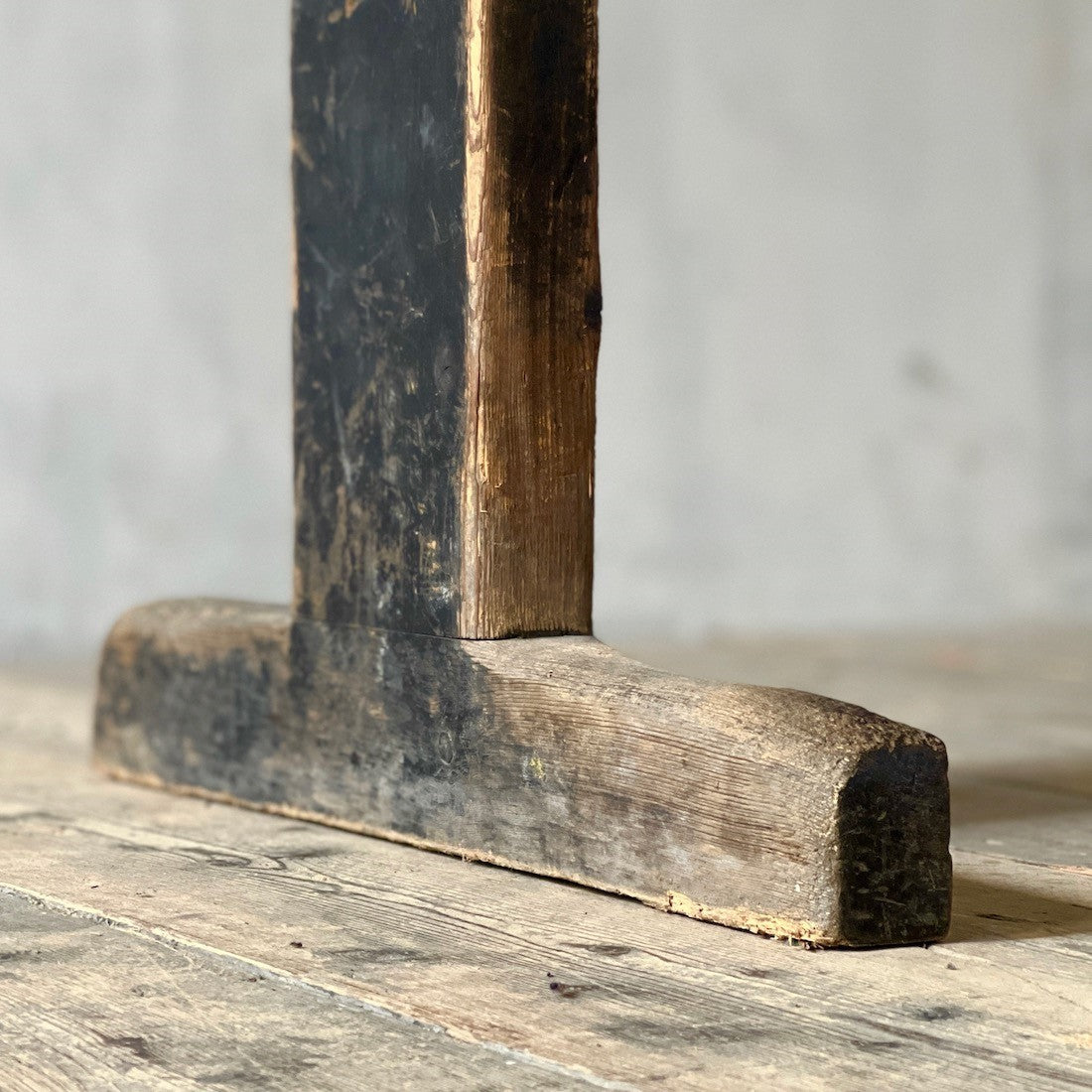 A primitive school desk