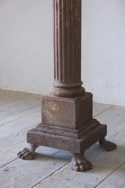 A pair of architectural column lamps
