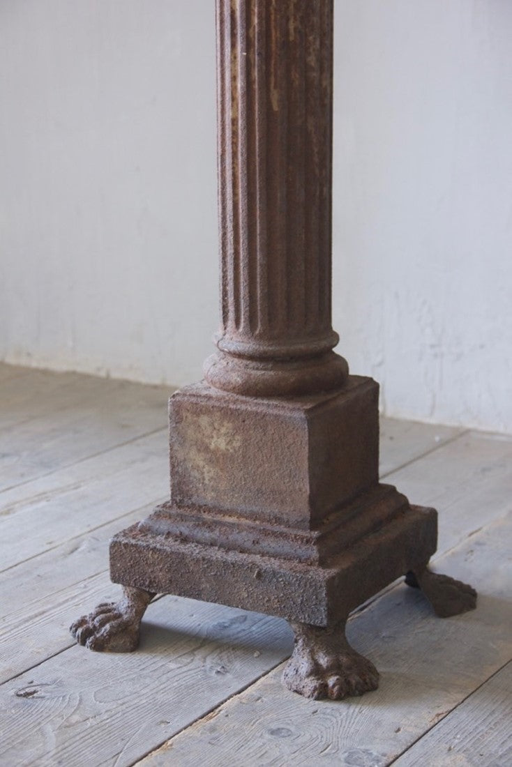 A pair of architectural column lamps