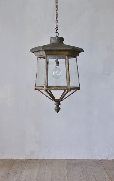 A C19th hexagonal lantern