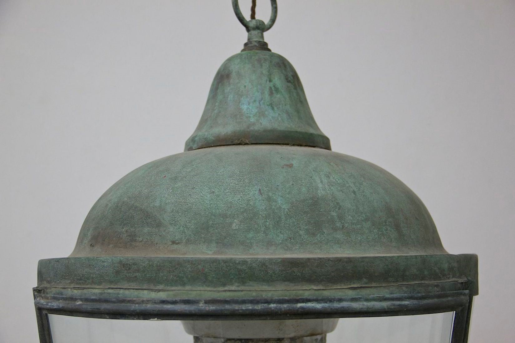 A 1930's cylindrical copper lantern