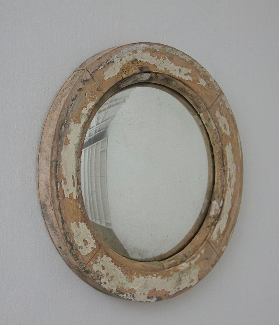 C19th framed convex mirror