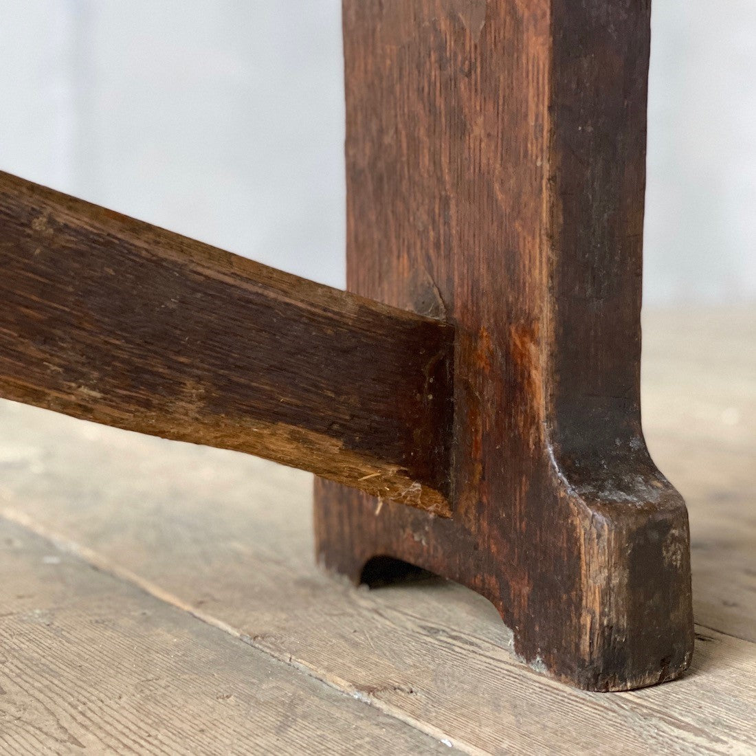 A pair of oak benches