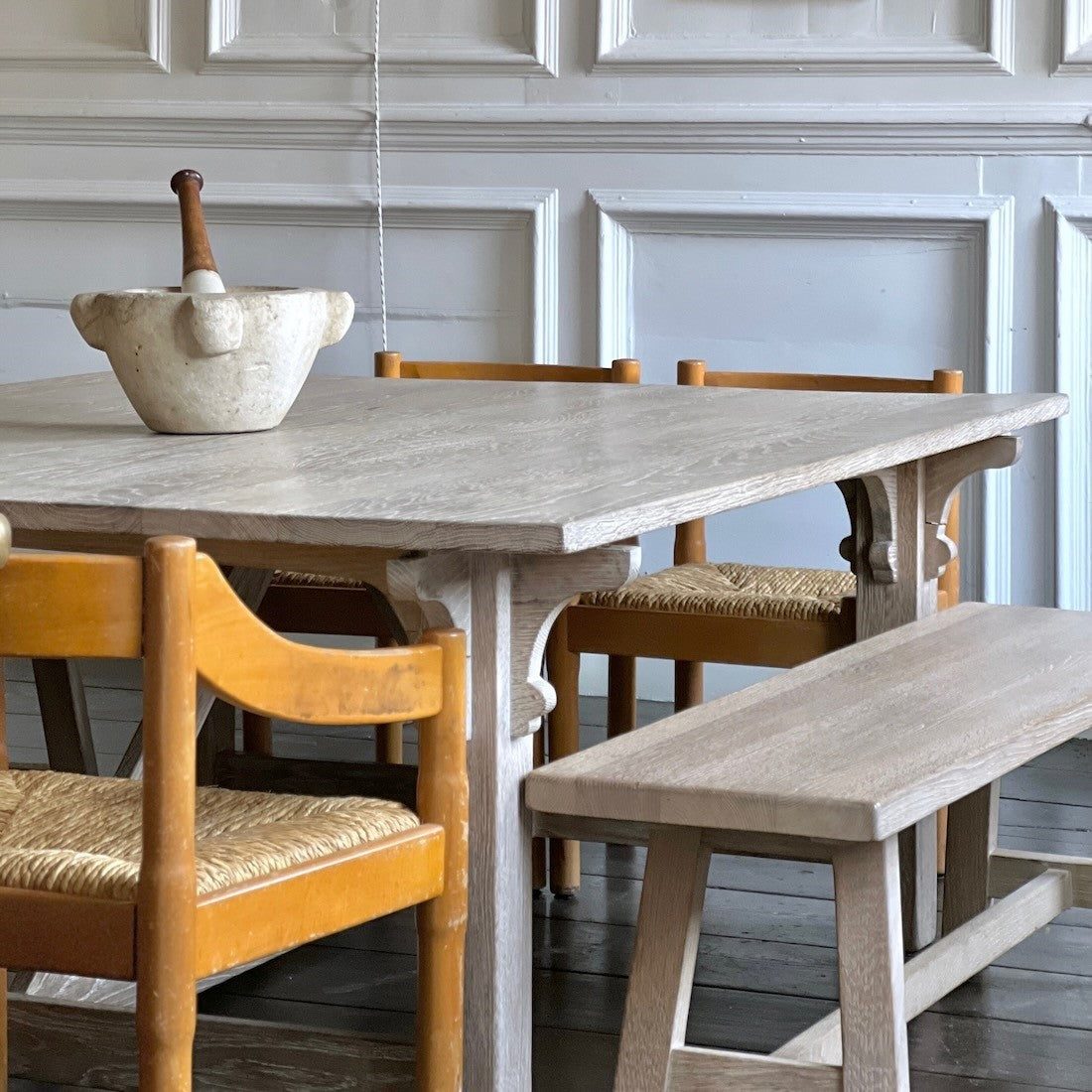 A set of eight Carimate armchairs