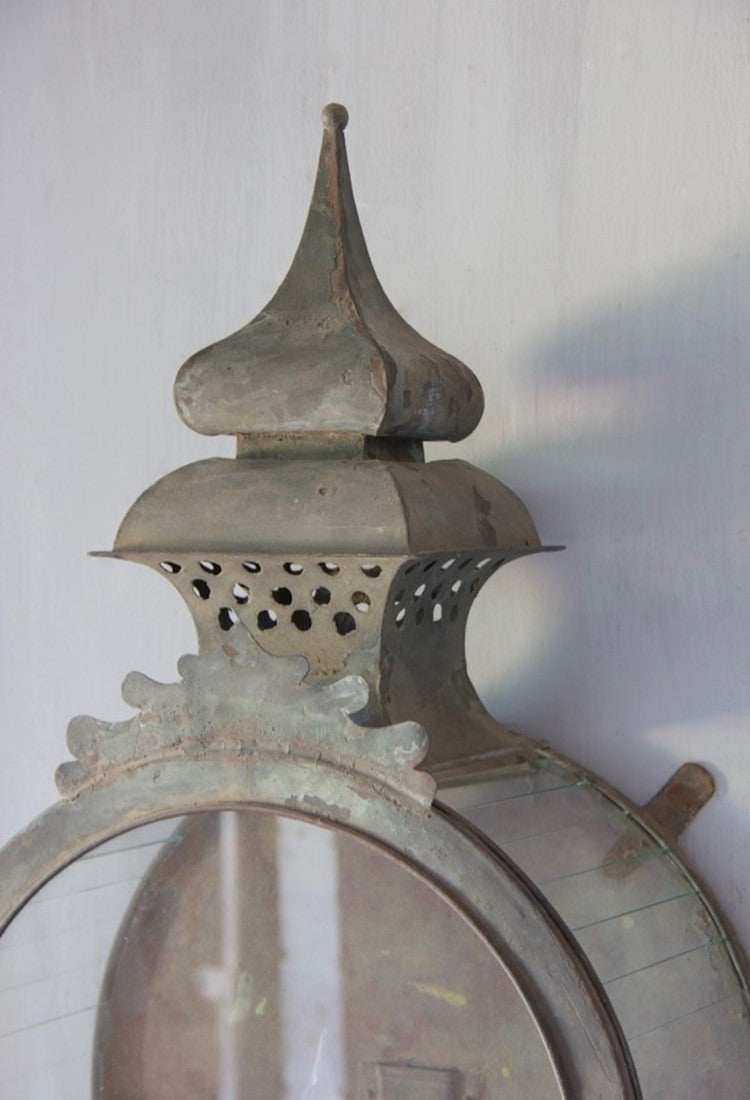 C19th circular wall lantern