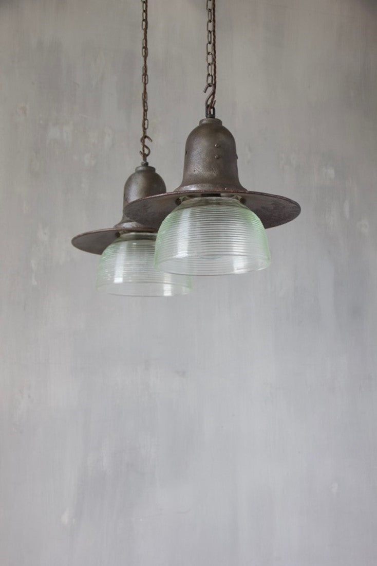 A pair of Russian pendant lights