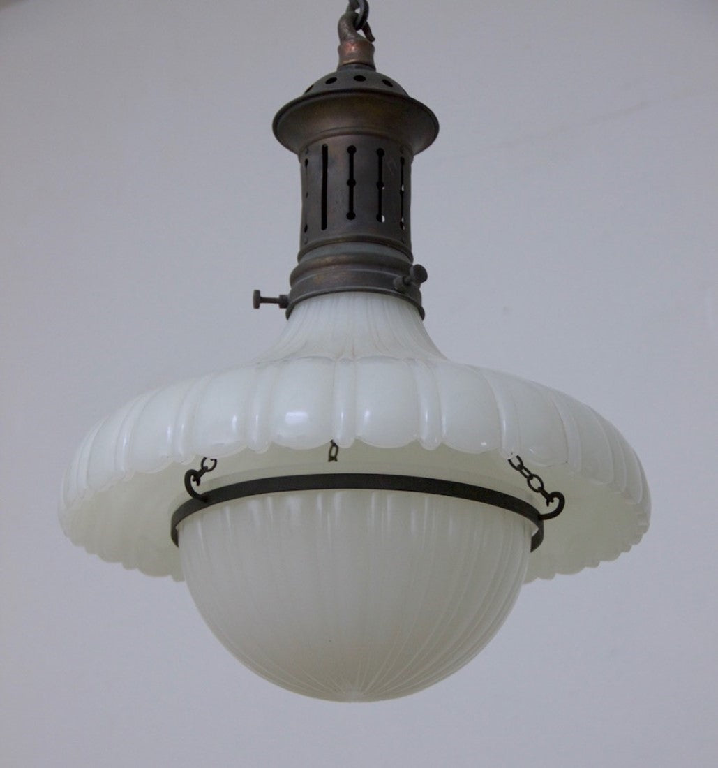A set of 4 Jefferson pendant lights