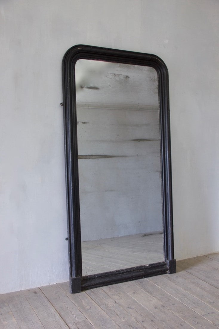 A large and handsome 19th century ebonised dressing mirror